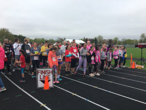 Racers lining up to begin the Rough Rider Run